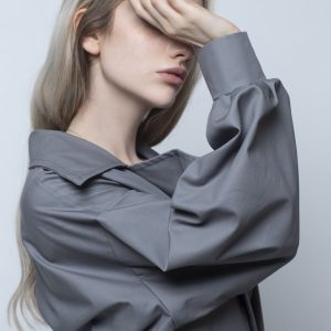 Атласная женская блуза
