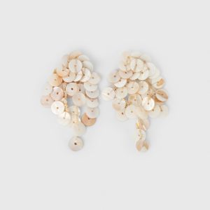 Серьги из натуральной ракушки